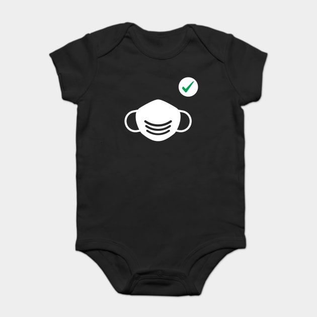 Wear a Mask when outside Baby Bodysuit by creative